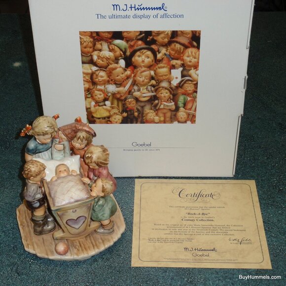 "Rock-A-Bye" Goebel Hummel Figurine #574 TMK7 Century Collection With Box RARE!
